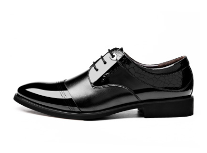 Men's Leather Dress Shoes - Stylish Lace-Up Formal Footwear