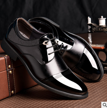 Men's Leather Dress Shoes - Stylish Lace-Up Formal Footwear